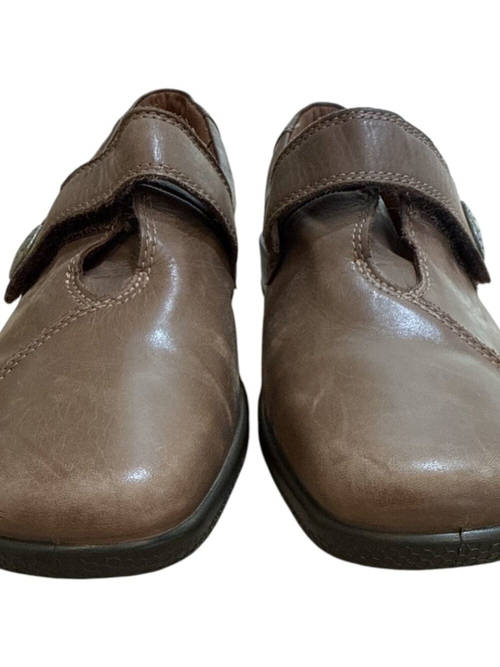 Hotter Comfort Concepts US 10/UK 8 Brown Adjustable Hook & Loop Loafer Shoes - Picture 7 of 10